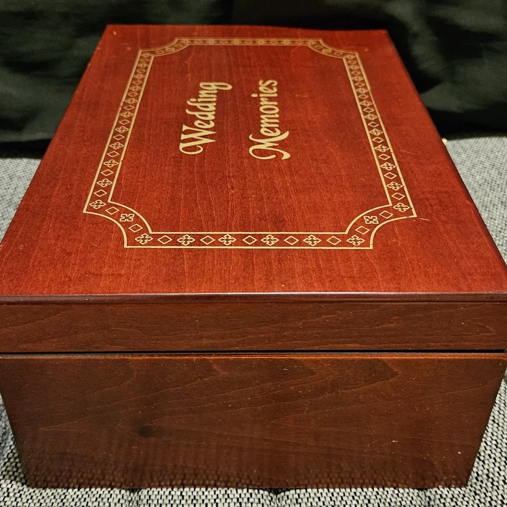 Gunther Mele Rosewood Wedding Memories Keepsake Jewelry Box